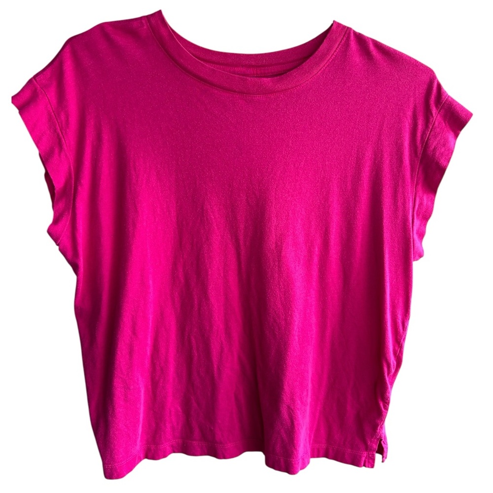 A New Day Pink Boxy Cap Sleeve Tee